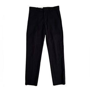 Club Monaco Men's Black Classic Light Wool Straight Dress Pants